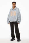 alexander wang ny 发泡图案毛圈布运动衫 dirty sky blue