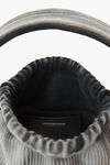 Alexander Wang asphalt/black ryan small bag in ribbed knit