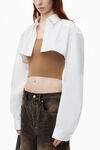 Alexander Wang camel/white pre-styled cami & cropped button up twinset
