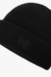 alexander wang 密织凹刻徽标无檐帽 black