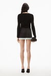 alexander wang long-sleeve twinset cardigan black