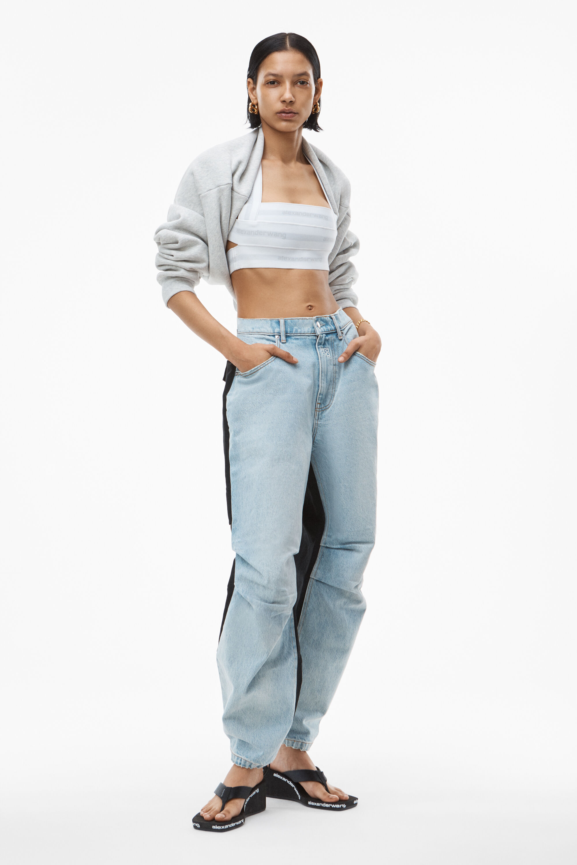 alexander wang jeans zipper