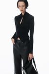 Alexander Wang black 长袖高领开衫