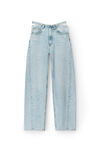 alexander wang balloon denim jean with detached waistband bleach