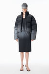 Alexander Wang silver/black 反光渐变色羽绒服