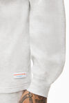 alexander wang unisex long sleeve in cotton waffle thermal  heather grey