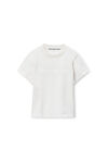 Alexander Wang vintage white white cotton shrunken logo tee
