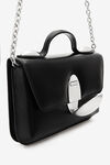 alexander wang dome pouchette in leather black
