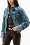 alexander wang デニム ウェーブカフ トラッカージャケット vintage medium indigo