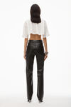 alexander wang fly 涂层黑色牛仔裤 black