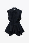 Alexander Wang black black pre-styled cotton shirtdress