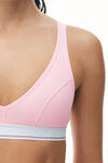 alexander wang 罗纹平纹布紧身胸衣 light pink