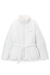 Alexander Wang white 圆顶徽标贴饰填充外套