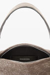 Alexander Wang grey ricco mini crossbody bag in nubuck leather