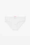 Alexander Wang white klassischer slip aus feinem netzstoff