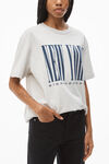 alexander wang ny 发泡图案密织平纹针织 t 恤 light heather grey