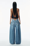 Alexander Wang vintage light indigo oversize rounded denim jeans