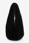 alexander wang dome medium hobo bag in faux fur black