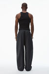 Alexander Wang black track pant with piping