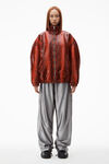 alexander wang 压纹蛇皮运动夹克 red