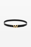 alexander wang w legacy 皮革细腰带 black