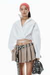 Alexander Wang white コットンオックスフォード ラップシャツ