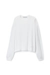 Alexander Wang vintage white 棉质平纹针织布男士长袖 t 恤