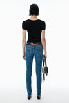 Alexander Wang black schwarzer pullover mit logoschild