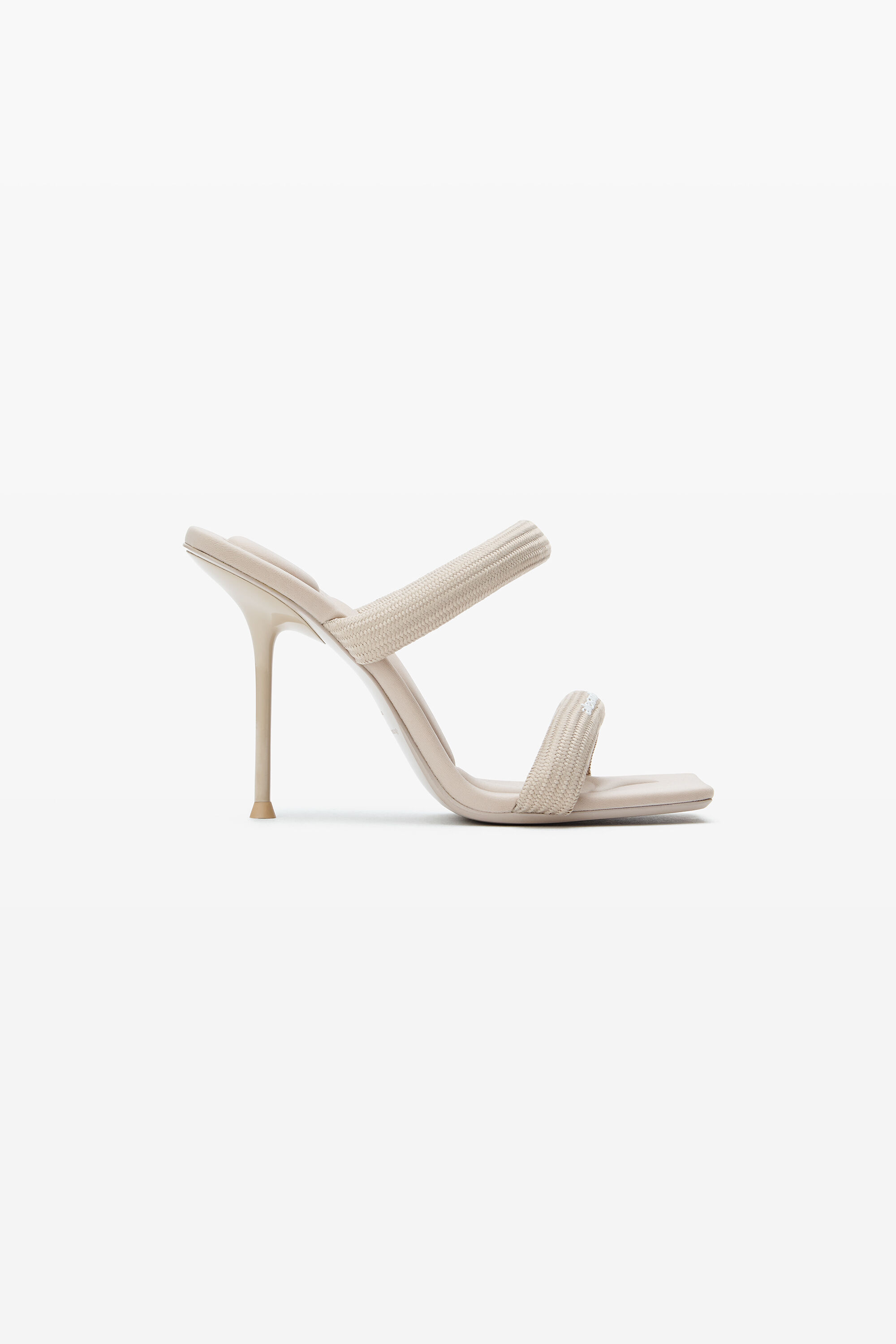 julie 105mm nylon tubular sandal in BLACK | alexanderwang®