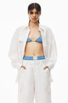 alexander wang 密织棉质工装裤 bright white
