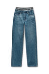 Alexander Wang vintage medium indigo jeans ez indaco con design integrato