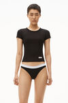 Alexander Wang black 罗纹棉短袖 t 恤