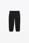 alexander wang essential毛圈布增塑溶胶印花运动裤 black