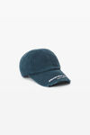 Alexander Wang washed navy unisex distressed logo baseball cap