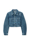 Alexander Wang vintage medium indigo denim trucker jacket