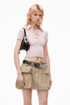 Alexander Wang ballerina pink 超细棉质 polo 套头衫