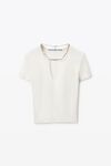 Alexander Wang soft white white logo nameplate pullover