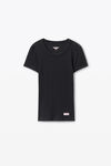 Alexander Wang black クリスタル ホットフィックス クルーネックtシャツ