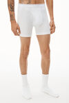 alexander wang boxer brief in ribbed jersey white