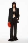 alexander wang hotfix pajama pant in silk charmeuse black