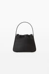 alexander wang ryan small nylon and leather satchel black