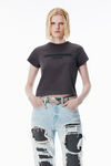 Alexander Wang washed black bean washed grey jersey tee