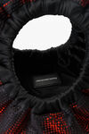 Alexander Wang black/burnt cherry crescent mini bag in distressed crystal hotfix