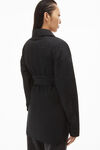 alexander wang 密织棉质褶饰抹胸衬衫 black