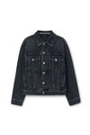Alexander Wang grey aged oversize trucker jacket in cotton denim