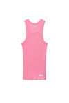Alexander Wang lotus pink canotta rosa corta con design a vogatore uomo