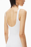 alexander wang 纹理提花平纹针织吊带连衣裙 white