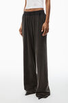 Alexander Wang washed charcoal high-waist relaxed sweatpant in cotton