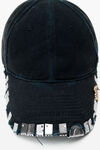 Alexander Wang washed black 黑色涂鸦徽标棒球帽