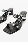 Alexander Wang black rexa 65mm sandal in leather